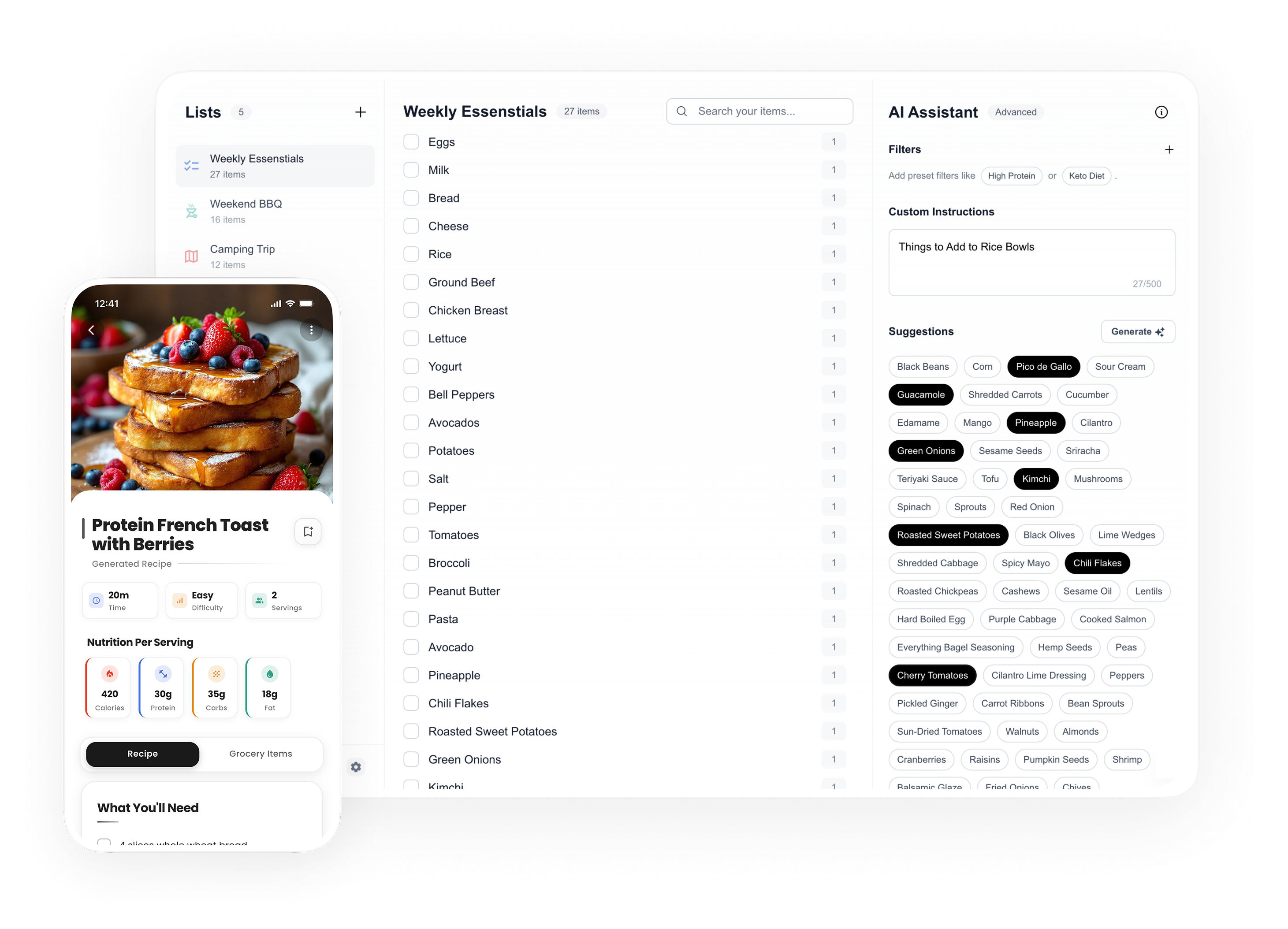 Bite Grocery App Screenshot